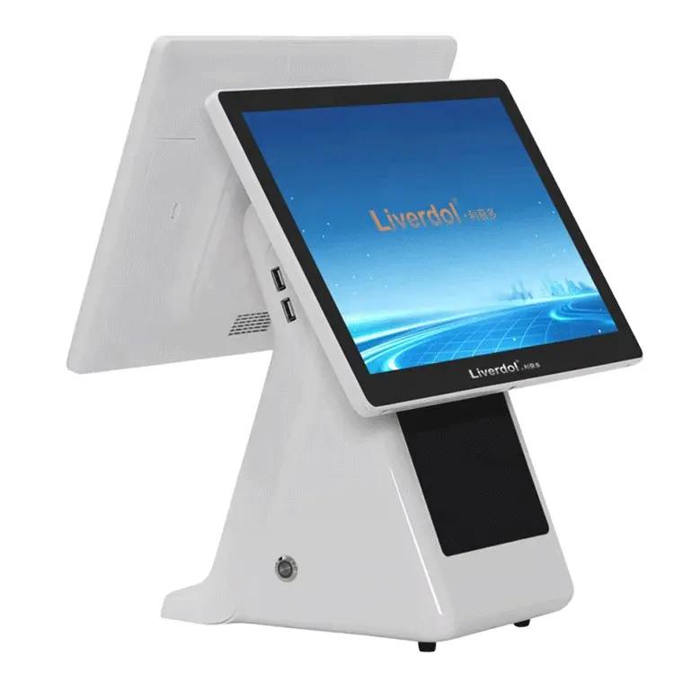 15.6'' Cash Register Touch Screen Restaurant POS Terminal Payment Machine All in One Point of sale Pos system with 80mm printer