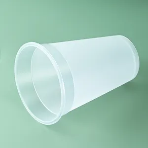 Kunden spezifische Einweg-Früchte teesaft trinken Zitronen wasser Scrub Plastic Cup 1000ml Bubble Tea kaltes Getränk Bierkrug