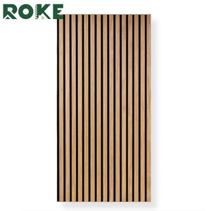 Panneau acoustique décoratif en MDF ROKE, réduction efficace de l'écho pour studio à domicile, chambre à coucher, <span class=keywords><strong>traitement</strong></span> du son des murs intérieurs - Product Image 6