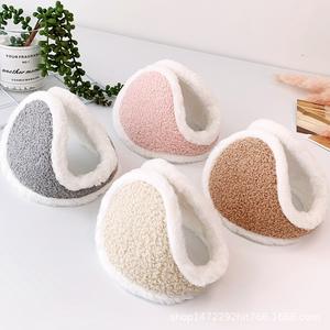 Мужские зимние уличные утепленные плюшевые наушники однотонные модные наушники оптом - Product Image 5