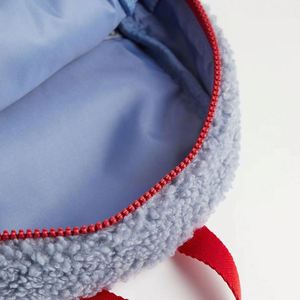 Personalized Teddy Sherpa Soft <b>Backpack</b> for Children Zipper Closure Rucksack Fleece Kids <b>Backpack</b> - Product Image 3