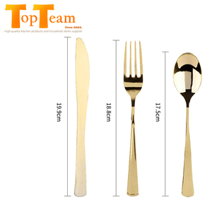 <span class=keywords><strong>China</strong></span>-juego de tenedores dorados para fiestas, juego de cubiertos desechables - Product Image 2