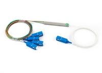 Répartiteur PLC à fibre optique Skylynn 1x2-1x16 multiconducteurs SCAPC/LC, tube micro-acier, utilisation FTTH, perte d'insertion <0,2 dB, garantie 30 ans