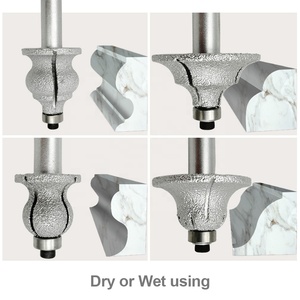 Fraise diamantée brasée sous vide avec queue de 1/2 po pour la gravure et le rainurage de <span class=keywords><strong>pierre</strong></span>, fraise à graver pour granit et <span class=keywords><strong>marbre</strong></span> (N°1-31) - Product Image 3