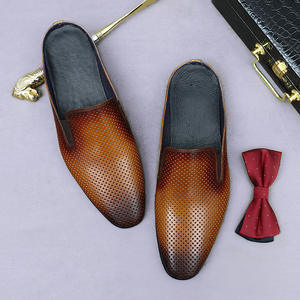 Mocassins en Cuir Véritable pour Hommes Grande Taille Faits Main à Lacets Respirants Légers Antidérapants Patchwork Professionnels - Product Image 4