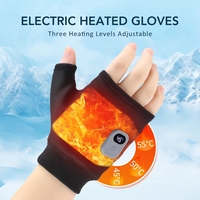 Guantes Calefactables Recargables Personalizables de 3 Modos para Deportes al Aire Libre, Motociclismo, Trabajo en Invierno - Batería Integrada