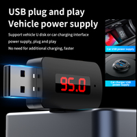 M10 USB BT 5.4 Audio-Aux-Empfänger Kabelloser Adapter Freisprecheinrichtung mit FM HD-Display für Auto, Heimlautsprecher, TV, PC, Computer