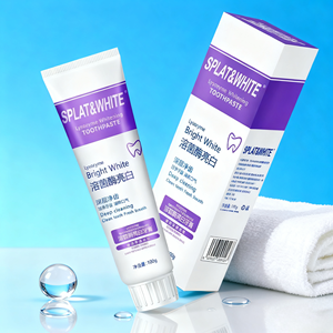 SPLAT & WHITE Lysozyme <span class=keywords><strong>dentifrice</strong></span> blanchissant pour adultes saveur menthe fraîche à base de plantes anti-carie blanchissant dents sensibles amical - Product Image 2