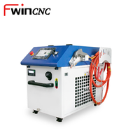 Machine de découpe et de soudage laser à fibre portative multifonctionnelle 5-en-1, nettoyage d'aluminium, puissance 1500-6000W, contrôle de nettoyage par IA