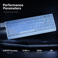 Clavier magnétique MADLIONS MAD60V2 MAD68V2 Esports, 0,001 mm RT, clavier de jeu filaire RGB à commutation à chaud pour PC Gamer