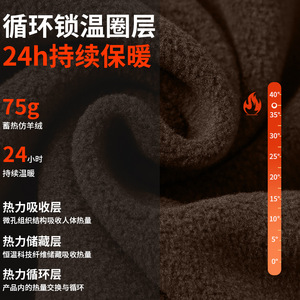 Multifunctional Warm Windproof Neck Warmer Faux Cashmere Adjustable Drawstring Outdoor Cycling Ski Face Mask Unisex Adult - Product Image 2