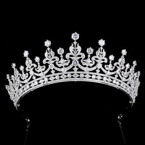 Styles mixtes reine couronnes zircone diadèmes femme Zircon bijoux de cheveux diadème <span class=keywords><strong>princesse</strong></span> diadème pour Pageant fête accessoires de mariage - Product Image 6