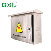 6 8 10 12 voies PVAC Photovoltaïque Grid Distribution Box Shell material Silver Stainless steel