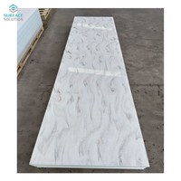 Plaques de surface solide en acrylique de haute qualité, pierre artificielle, grandes dalles pour comptoirs de cuisine et de salle de bain modernes, dessus de table