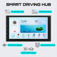 Kit de tableau de bord audio numérique LINUX pour voiture avec FM, CarPlay, YouTube pour lecteur, adaptateur USB pour autoradio universel