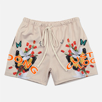 Shorts de sport unisexes d'été imprimés personnalisés en gros, avec logo sur mesure, pour hommes, en polyester, sublimation, maille de basketball