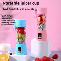 Nieuwe Hot Sale Elektrische USB Huishoudelijke Sapblender Plastic Maker Draadloze Oplaadbare Draagbare Fruitblender