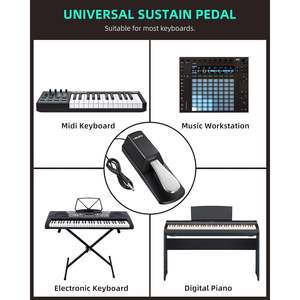 Pedal de Sustain Universal LEKATO para Teclados, Pianos Digitales MIDI con Conector de Entrada de 1/4'' (6.35mm) e Interruptor de Polaridad - Product Image 6