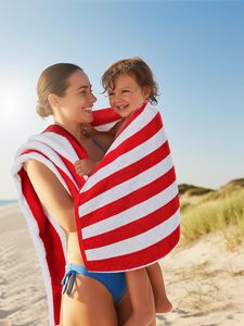 <span class=keywords><strong>Asciugamani</strong></span> da Spiaggia Quiet Girl, Design Personalizzato in Microfibra di Alta Qualità, <span class=keywords><strong>Asciugamani</strong></span> a Righe <span class=keywords><strong>per</strong></span> <span class=keywords><strong>Mare</strong></span> e Piscina - Product Image 2