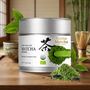 Lata de Té Matcha en Polvo con Tapa Reutilizable, Té Verde a Granel, Paquete Fresco al por Mayor, Grado Personalizado, OEM, Etiqueta Privada, Suministro de Fábrica - Product Image 1