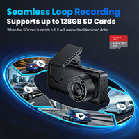Cámara para Auto con Mejores Reseñas, Cámara para Tablero con Sensor G, Cámara de Triple Lente con Cámaras Delantera, Trasera y de Cabina, Grabación en Full HD 1080P