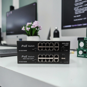 Conmutador Gigabit Poe de 8 puertos ANPA con QoS 2 Uplink 48V <span class=keywords><strong>10</strong></span>/100/1000m <span class=keywords><strong>Ethernet</strong></span> 3038 3048GE Conmutadores de red ODM/OEM - Product Image 2