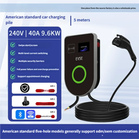 Nouvelle station de recharge de voiture électrique personnalisée pour usage domestique, rénovation/mise à niveau, 7,6 kW, 9,6 kW, 11,5 kW, AC-40A, chargeur mural EVSE Type 1, application