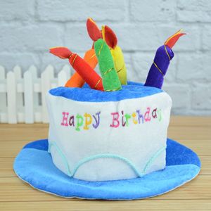 Chapeau d'anniversaire personnalisé Beckon avec gâteau et 5 bougies multicolores – Accessoires de déguisement pour fêtes costumées - Product Image 2