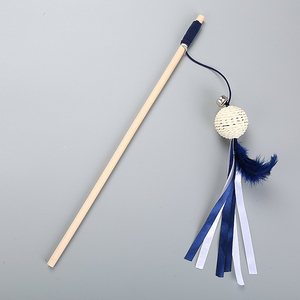 Venta caliente en Stock bola gato ratón de juguete palo langosta de madera para gatos juguetes para mascotas Juguetes Para palo de madera es de 40cm del bolso del Opp - Product Image 5