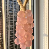 Savons Solides Artisanaux aux Herbes en Forme de Grappes de Cristal Transparent, Coffret Cadeau pour Femmes, Savon DIY avec Design de Grappe de Raisins Simulée