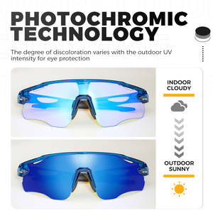 VICTGOAL <span class=keywords><strong>Lunettes</strong></span> de vélo photochromiques UV400 cyclisme course à pied extérieur enfant fille hommes soleil tendance <span class=keywords><strong>Lunettes</strong></span> de soleil <span class=keywords><strong>sport</strong></span> <span class=keywords><strong>Lunettes</strong></span> de cyclisme - Product Image 3