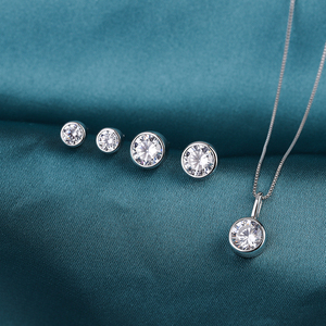 High Quality 925 <b>Sterling</b> <b>Silver</b> 6mm VVS D Color Moissanite Pendant GRA Certified Delicate Pendant Necklace <b>for</b> <b>Women</b> - Product Image 6