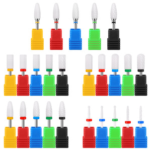 <strong>Varies</strong> Shape Nail Drill <strong>Bit</strong> Manicure Accessory Ceramic Milling Cutter Ceramic Nail Drill <strong>Bit</strong> for Electric Drill Machine