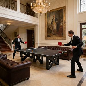 <span class=keywords><strong>Mesa</strong></span> de <span class=keywords><strong>Ping</strong></span> <span class=keywords><strong>Pong</strong></span> Portátil de Madera Maciza a <span class=keywords><strong>Precio</strong></span> de Mayoreo, <span class=keywords><strong>Mesa</strong></span> de Tenis de <span class=keywords><strong>Mesa</strong></span> <span class=keywords><strong>Plegable</strong></span> Ligera y Portátil para un Fácil Transporte - Product Image 2