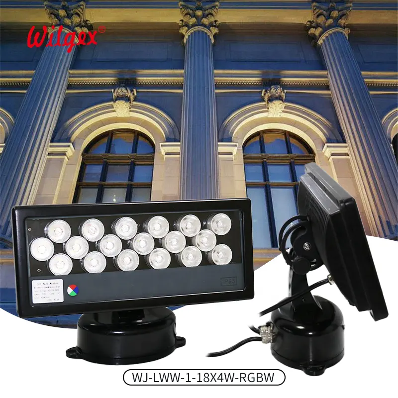 Waterproof Ip65 Rgbw Dmx512 Landscape Building Lighting Outdoor Square Led Wall Washers