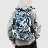 Mochila de Viaje Unisex para Estudiantes, Estilo Oxford, de Poliéster, Antirrobo, con Cierre de Cremallera y Correas de Hombro Curvas