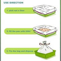 Doublure de litière pour chat grand sac d'emballage de poubelle à cordon Jumbo avec doublure pour litière pour chat sacs de merde en plastique poêles en plastique durables