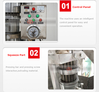 Prix de presse à froid vierge à vis du Sri Lanka expulseur de centrifugeuse comestible petite machine d'extraction d'huile de noix de coco de maïs de noix de coco