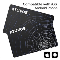 Carte en plastique mince personnalisable compatible iOS, anti-perte, pour traceur GPS 5G, suivi en temps réel, contrôle par application, télécommande