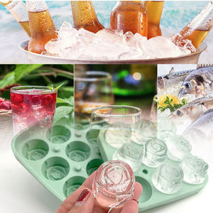 2024 biểu tượng tùy chỉnh BPA cấp thực phẩm miễn phí sáng tạo 3D 9 khoang tăng hình kim cương nhà Whisky Ice Cube Silicone Khay Đá Khuôn - Product Image 3