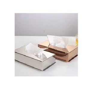 Servilletero de caja de pañuelos de forma cuadrada de estilo americano, servilletero de acero inoxidable disponible con logotipo personalizado - Product Image 6