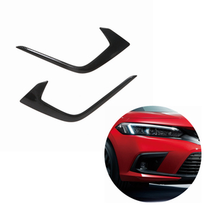 WZXD Kit de carrosserie de décoration extérieure pour les garnitures de phares antibrouillard avant et les caches de type sourcil pour la 11ème génération 2022 2023 - Product Image 1