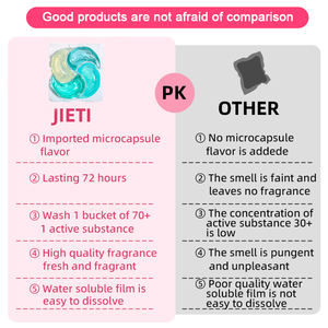 Automatic Washing Machine Laundry <b>Detergent</b> Pods | JIETI Floral Fruity Scent Long Lasting Fragrance Laundry Capsules - Product Image 4