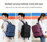 Sac à dos professionnel pour ordinateur portable résistant à l'eau avec port USB, compartiment rembourré pour ordinateur, antivol, sac à dos pour ordinateur portable d'affaires