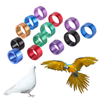 Bagues d'identification en aluminium pour pigeons et perroquets, 8mm 10mm, pour l'entraînement et la gestion des oiseaux de compagnie en extérieur, 100 pièces