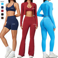 Leggings pour femmes, shorts de course sans couture, pantalons à jambe droite, soutien-gorge de sport haute performance, veste de sport, vêtements de design pour la gym