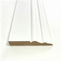 Plinthe coloniale en MDF blanc pré-primé, plinthe décorative, moulure murale intérieure pour la rénovation de la maison