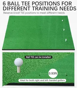 Neues Design Anti-Rutsch-Golf-Swing-Übungspolster Schlagpolster gemischt zwei Arten von Gras zu verkaufen-für Golf-Trainingshilfen
