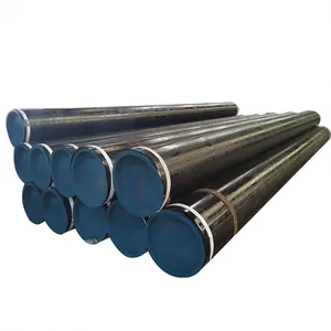 Tubo de aço sem costura de carbono médio X42-X80 para linha de óleo ASTM A335 P12 P91 11mm 13mm 17mm 20 30 polegadas tubo de aço sem costura