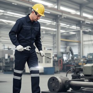 Quần công nhân 100% cotton chống cháy có dải phản quang cao cấp cho an toàn công nghiệp - Product Image 6